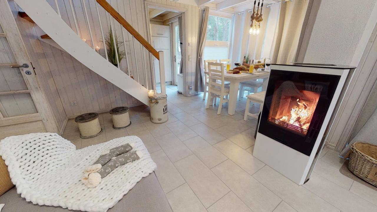 Strandhaus Ruegen - Meerblick, Sauna, Kamin & Whirlpool บาเบอ ภายนอก รูปภาพ