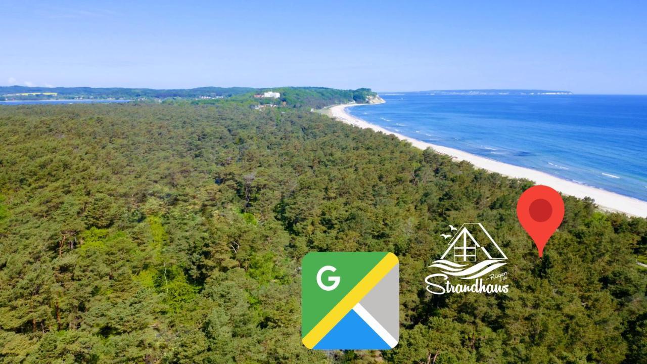 Strandhaus Ruegen - Meerblick, Sauna, Kamin & Whirlpool บาเบอ ภายนอก รูปภาพ
