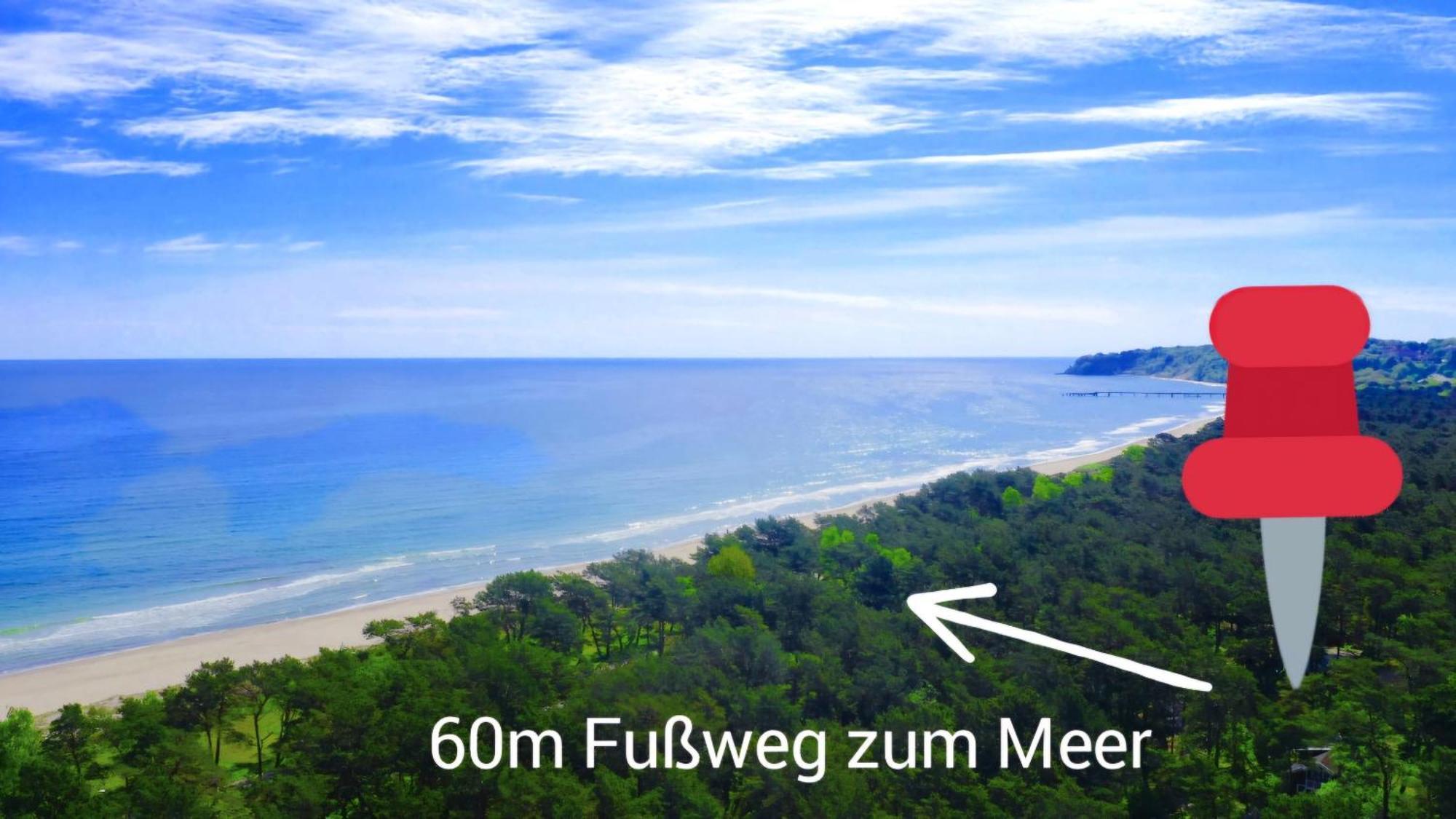 Strandhaus Ruegen - Meerblick, Sauna, Kamin & Whirlpool บาเบอ ภายนอก รูปภาพ